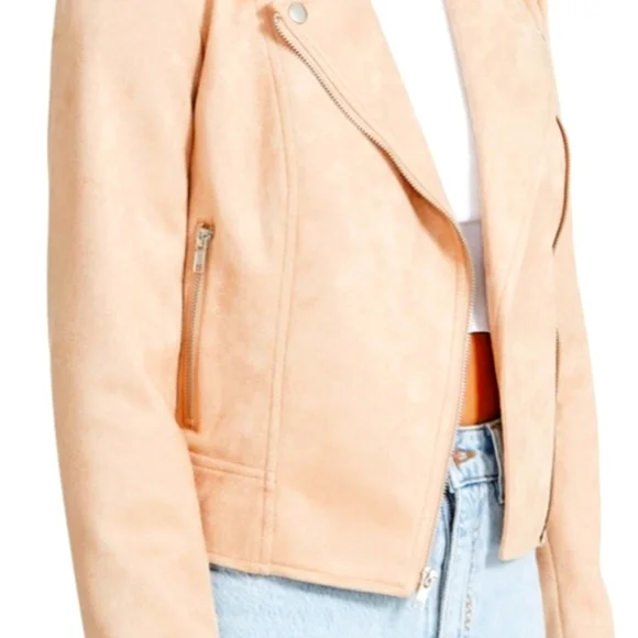 NWT BB Dakota by Steve Madden Ladies Vegan Suede Moto Jacket - Picture 7 of 15